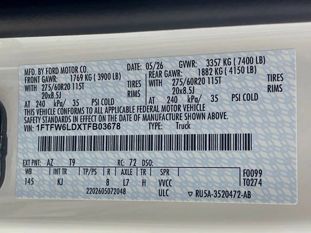 New 2026 Star White Metallic Tri-Coat Ford King Ranch image 33