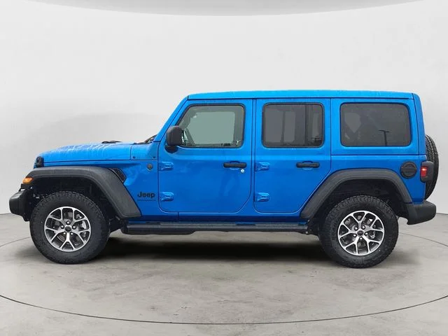 New 2026 Hydro Blue Pearl Coat Jeep 4-DOOR SPORT S image 2