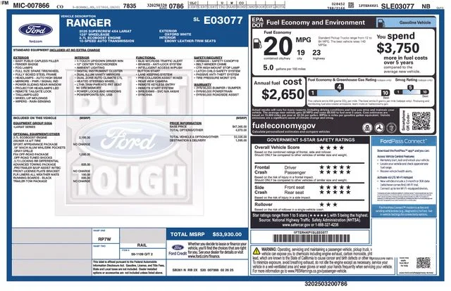 Used 2025 White Ford Lariat image 15