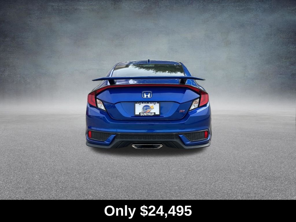 Used 2020 Aegean Blue Metallic Honda Si image 4