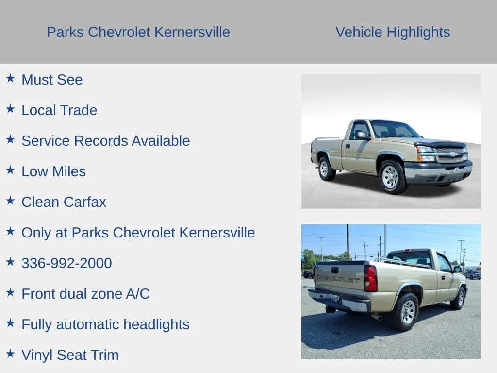 Used 2005 Beige Chevrolet Work Truck image 5