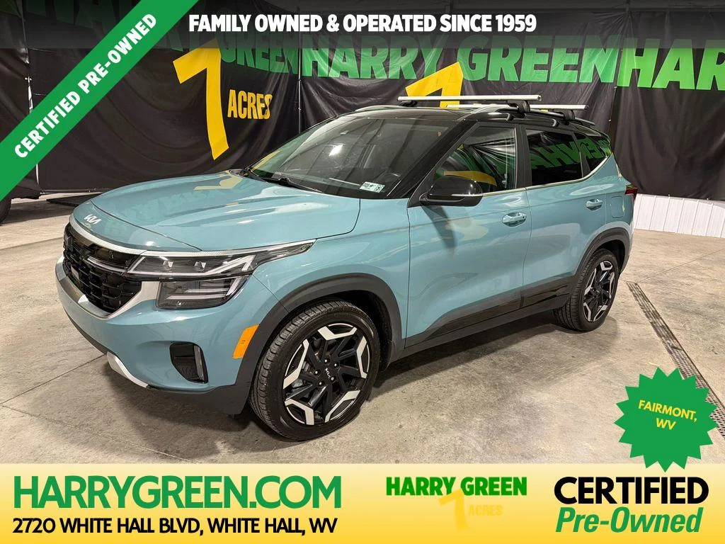 Used 2024 Pluton Blue/Black Roof Kia SX image 1