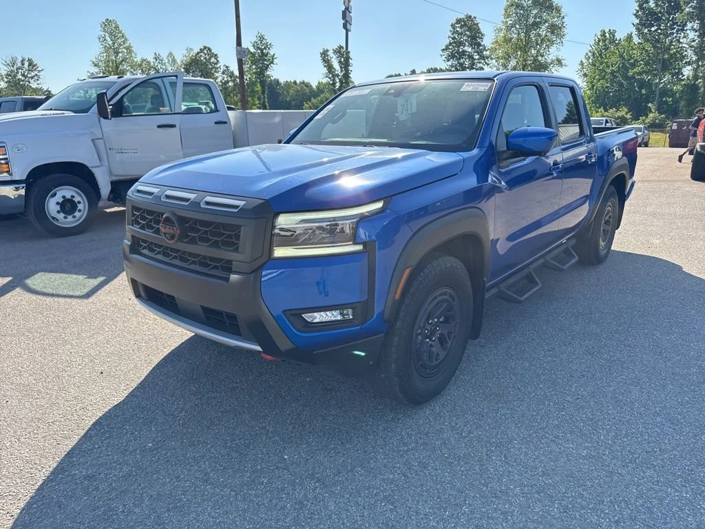 Blue 2025 Nissan Frontier PRO-X Crew Cab RWD Pickup Truck 4X2