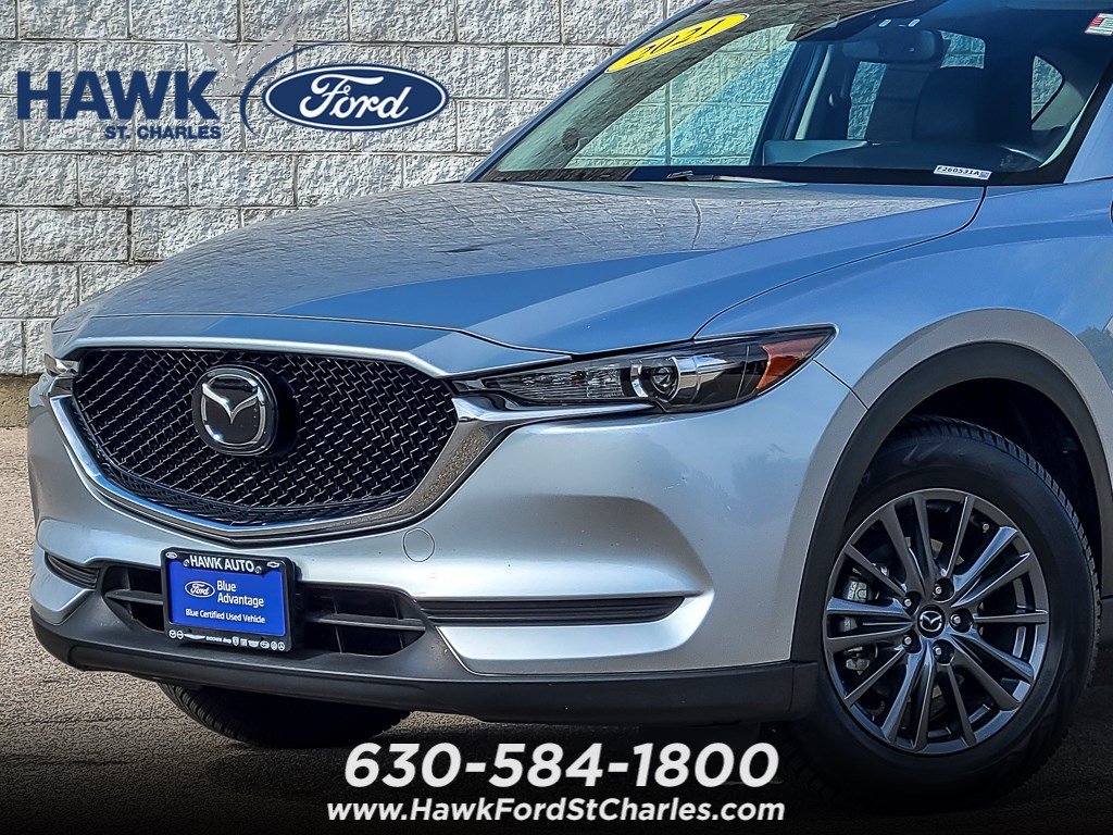 Certified Used 2021 Sonic Silver Metallic Mazda Touring image 2