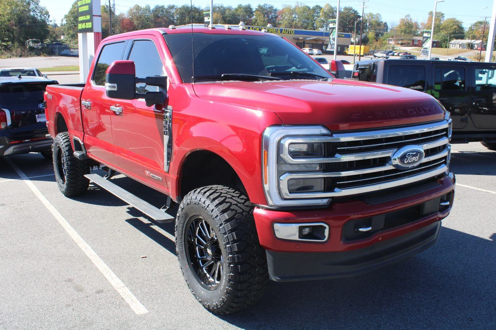 Used 2023 Rapid Red Metallic Tinted Clearcoat Ford Limited image 3