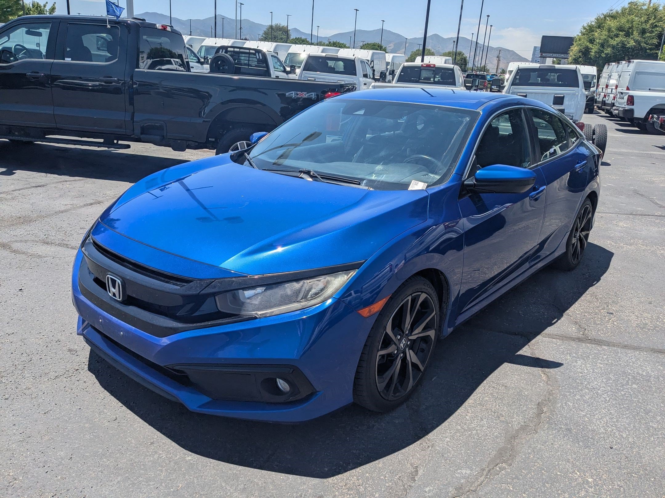 Used 2021 Aegean Blue Metallic Honda Sport image 8