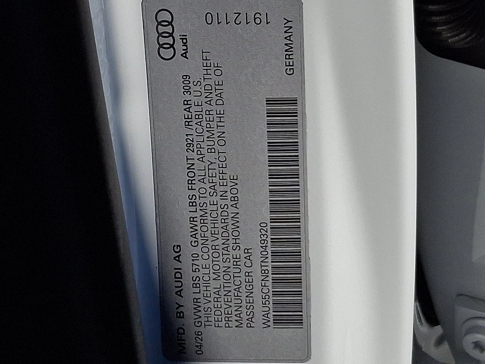 New 2026 Glacier White Metallic Audi Premium Plus image 20