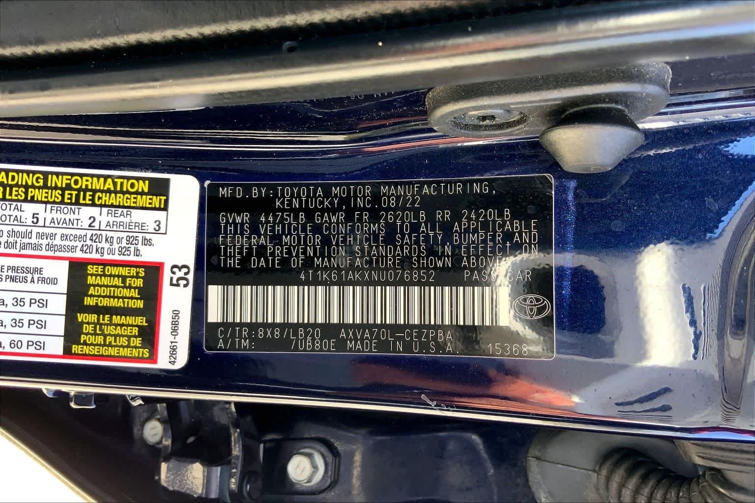 Used 2022 Blueprint Toyota XSE image 36