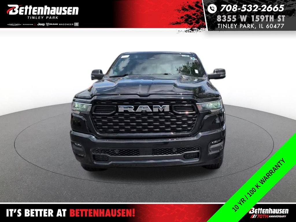 New 2026 Diamond Black Crystal Pearl-Coat Exterior Paint RAM Big Horn/Lone Star image 2