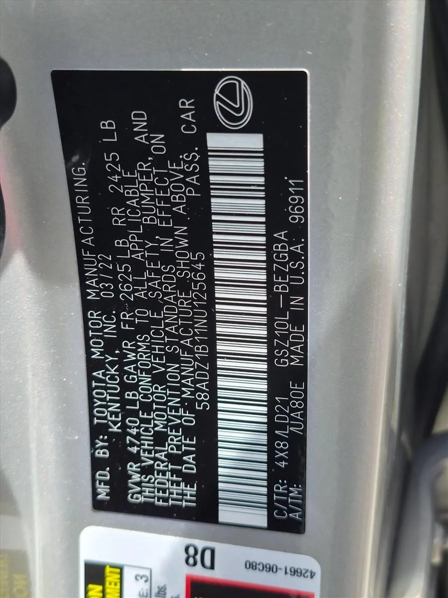 Certified Used 2022 Moonbeam Beige Metallic Lexus ES 350 image 15
