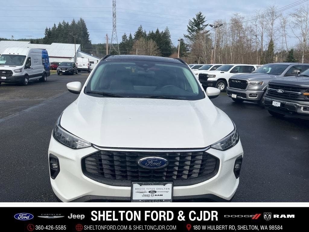 New 2025 Star White Metallic Tri-coat Ford Plug-in Hybrid image 2