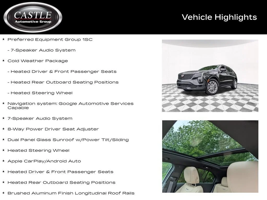 Used 2024 Stellar Black Metallic Cadillac Luxury image 4