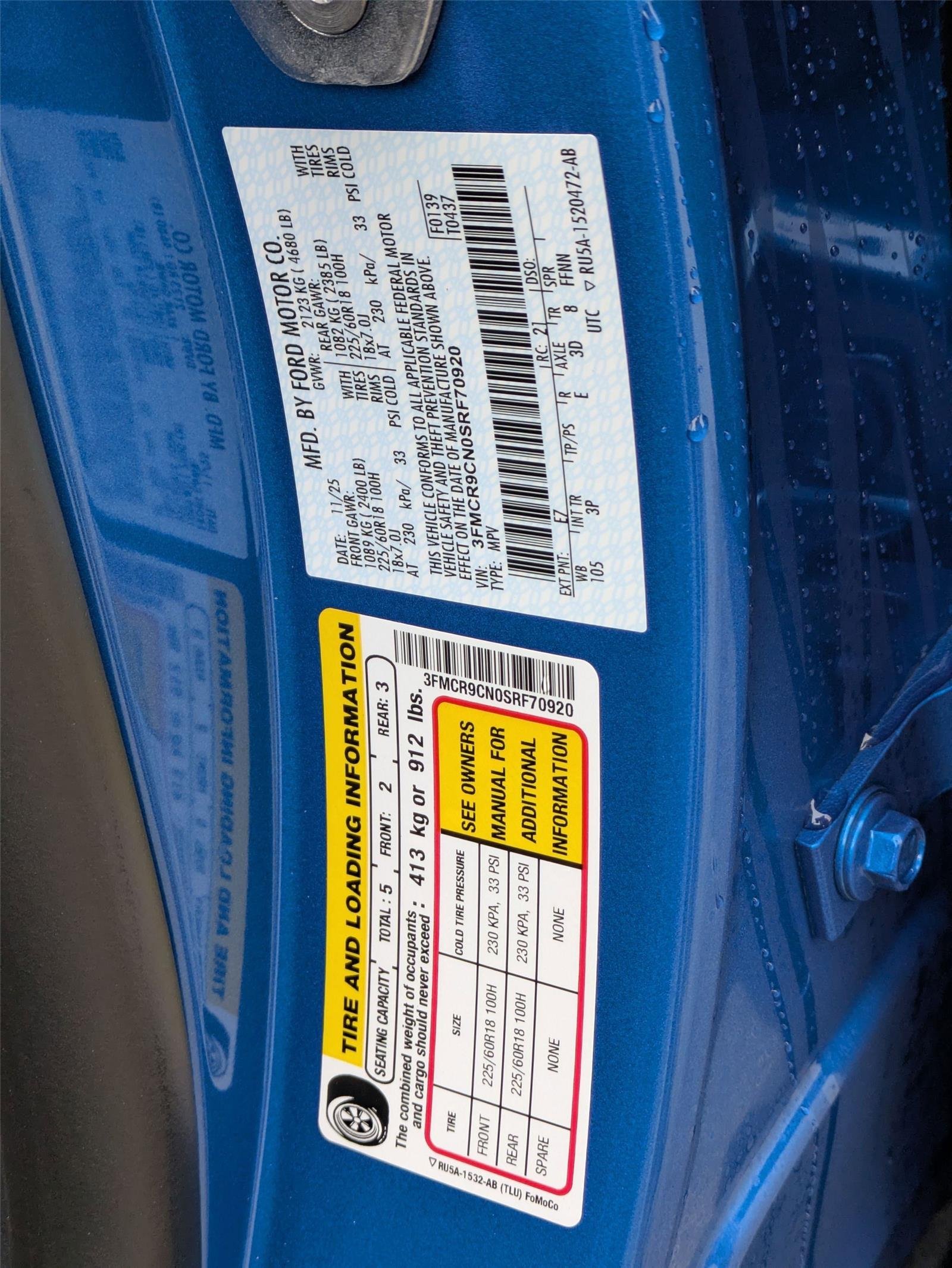 New 2025 Velocity Blue Metallic Ford Outer Banks® image 37