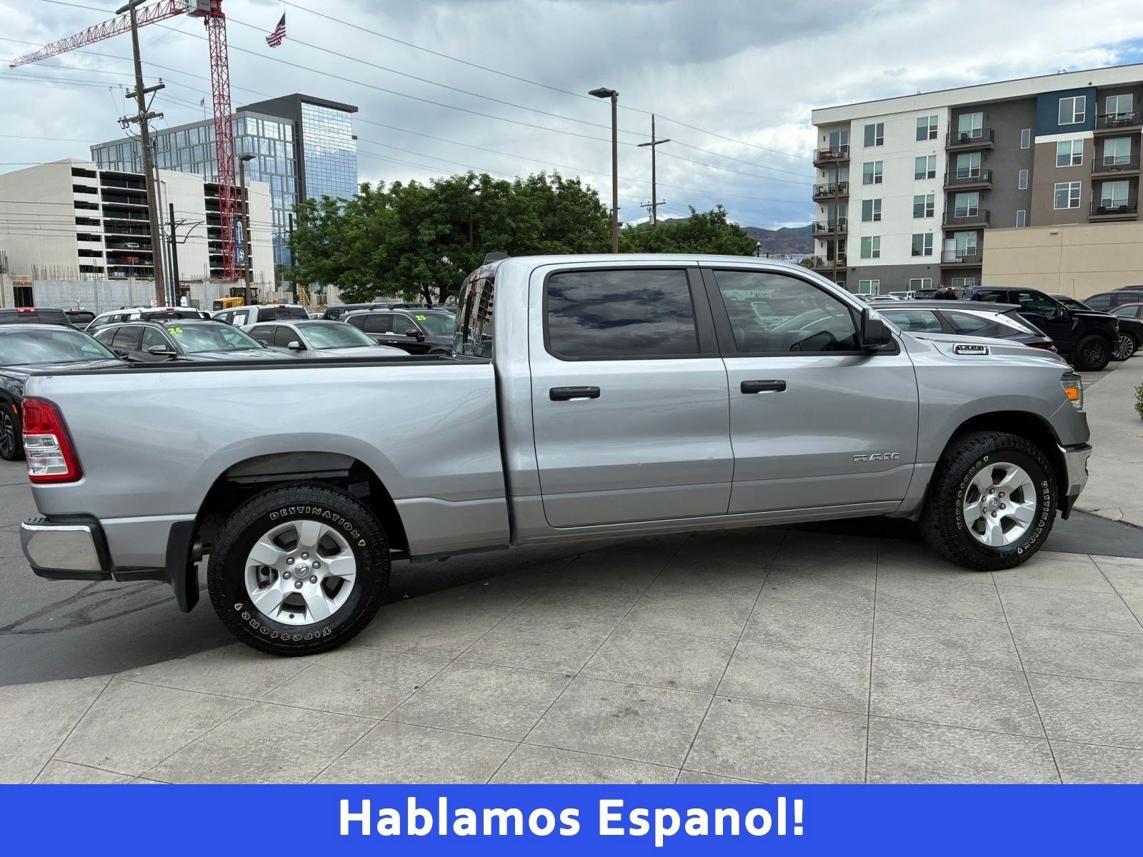 Used 2024 Billet Silver Metallic Clearcoat Ram Big Horn image 2