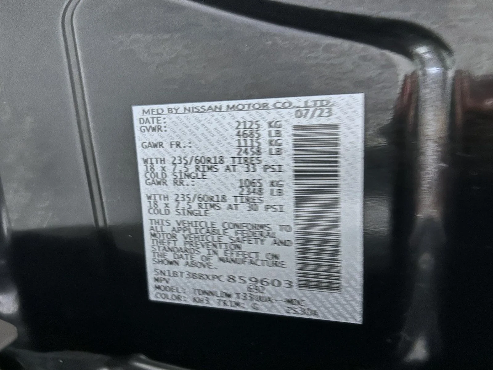 Certified Used 2023 Black Nissan SV image 25