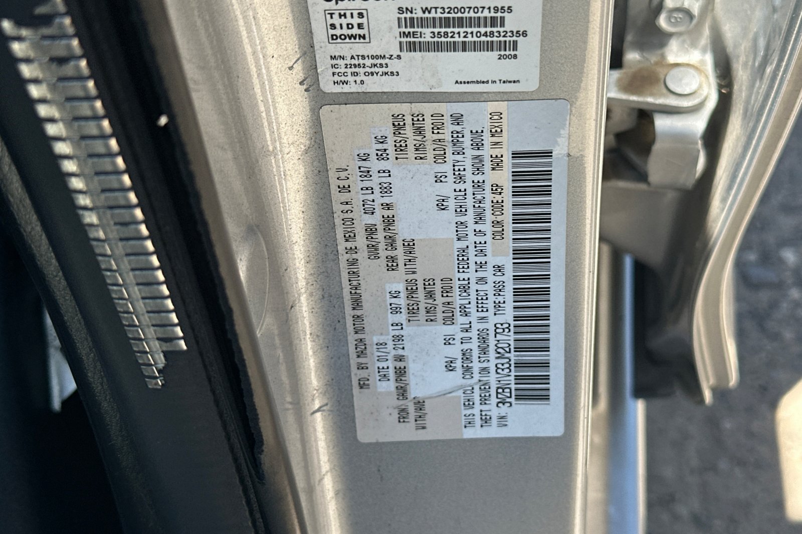 Used 2018 Sonic Silver Metallic Mazda Touring image 27