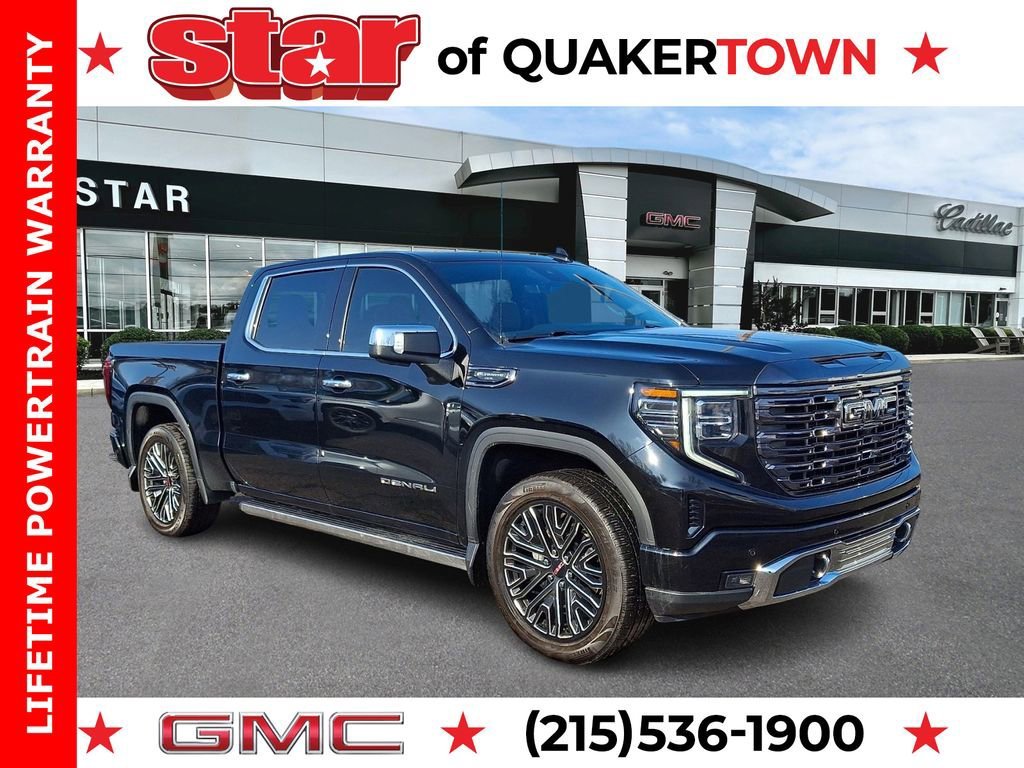 Onyx Black 2023 GMC Sierra 1500 Denali Ultimate Crew Cab 4WD Pickup Truck Four-Wheel Drive