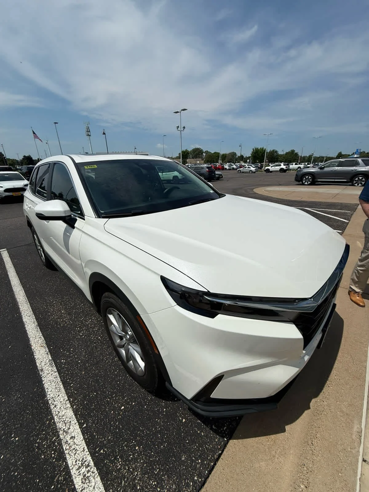 Used 2026 Platinum White Pearl Honda EX image 2