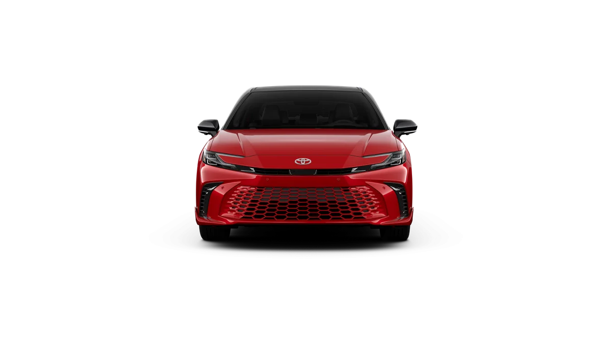 New 2026 Supersonic Red with Midnight Black Metallic roof Toyota XSE image 17