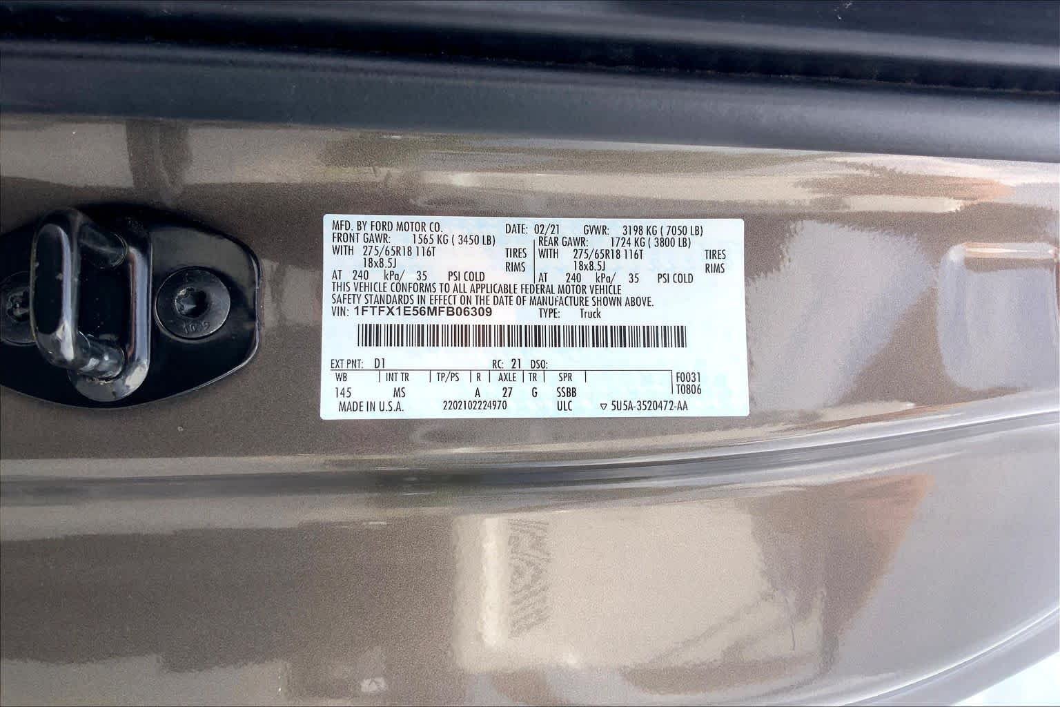 Used 2021 Stone Gray Metallic Ford XLT image 32