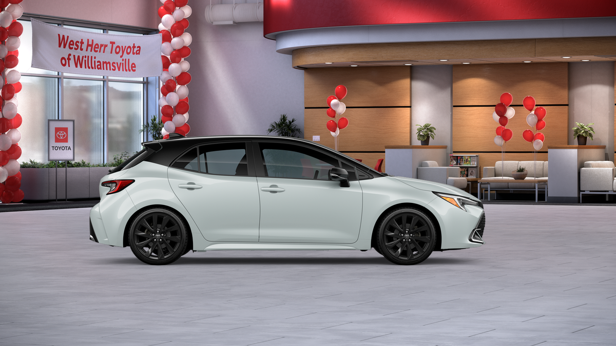 New 2026 Wind Chill Pearl with Midnight Black Metallic roof Toyota XSE image 12
