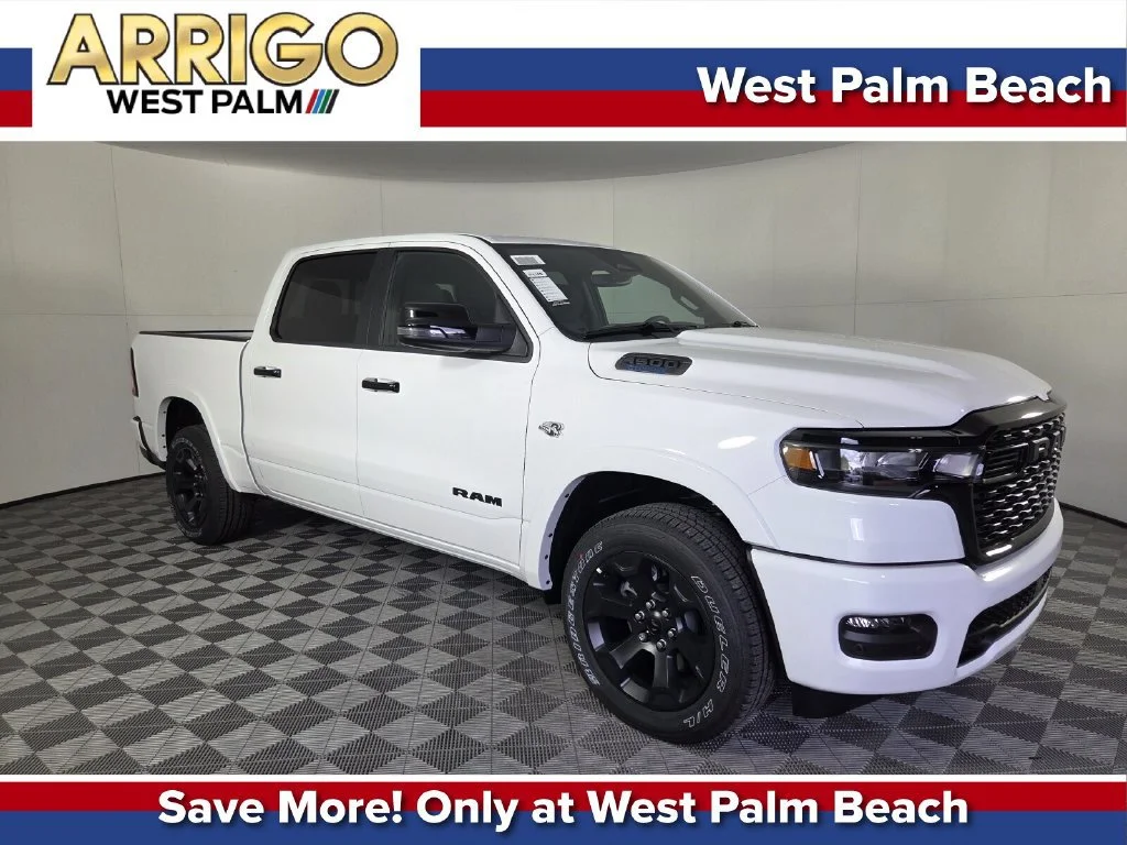 New 2026 Bright White Clear-Coat Exterior Paint RAM Big Horn image 1
