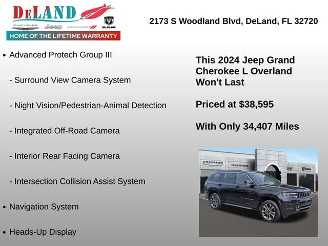 Used 2024 Black Jeep Overland image 18