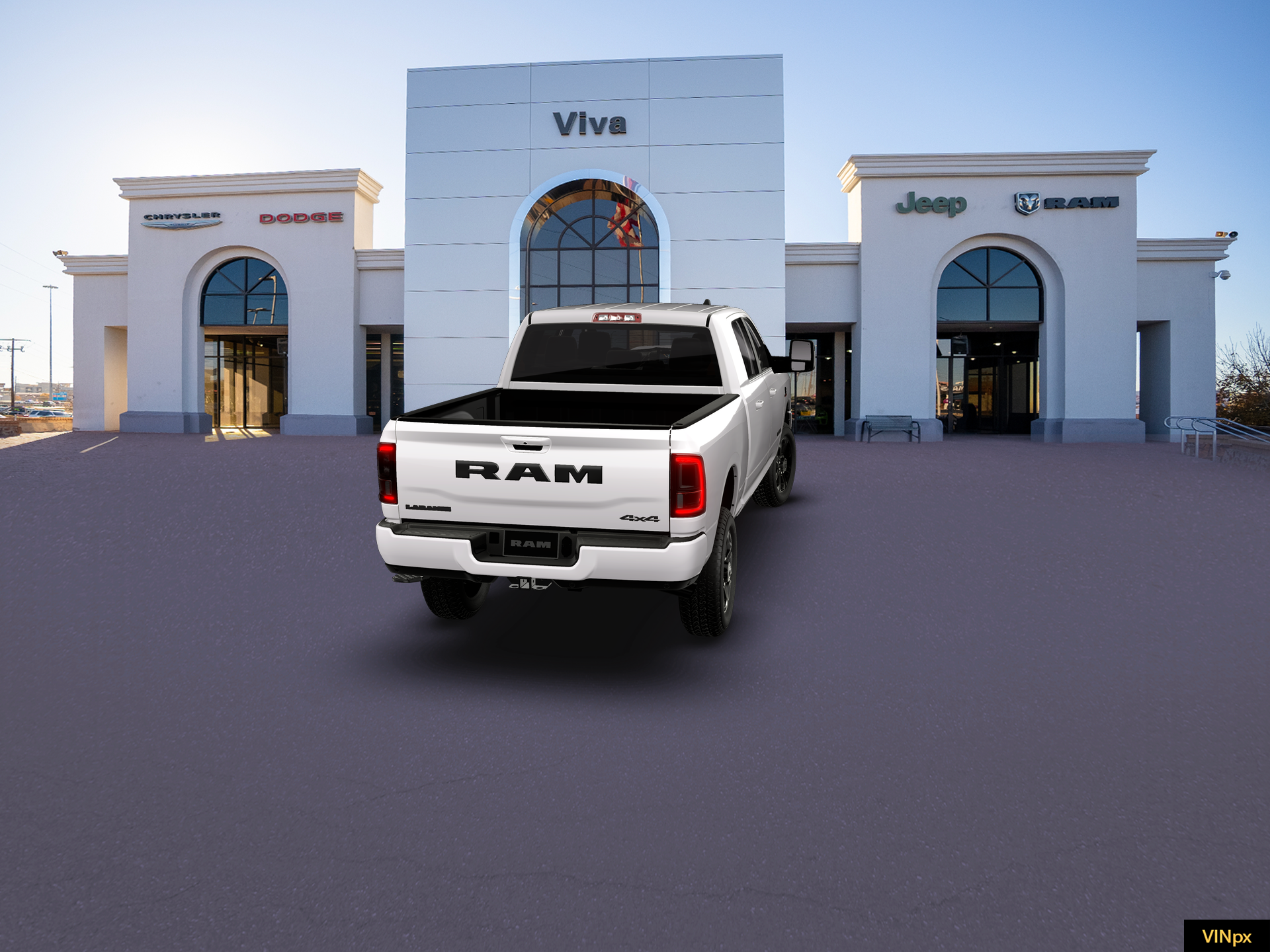 New 2026 Bright White Clear-Coat Exterior Paint RAM Laramie image 22