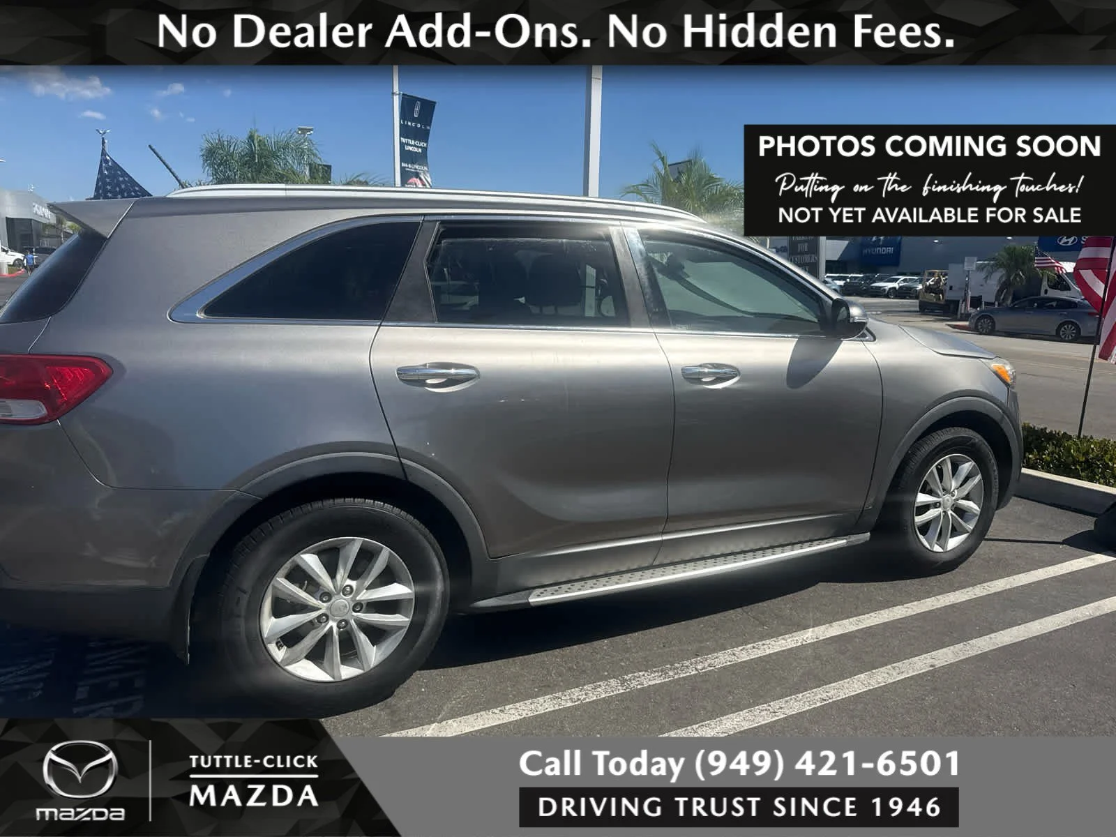 Used 2016 Titanium Silver Kia LX image 1