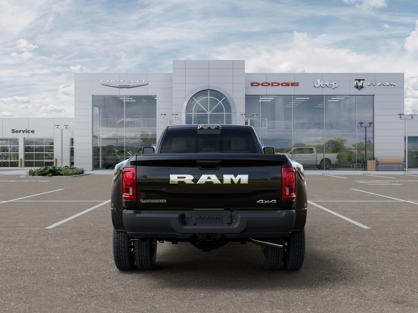 New 2026 Diamond Black Crystal Pearl-Coat Exterior Paint RAM Laramie image 34