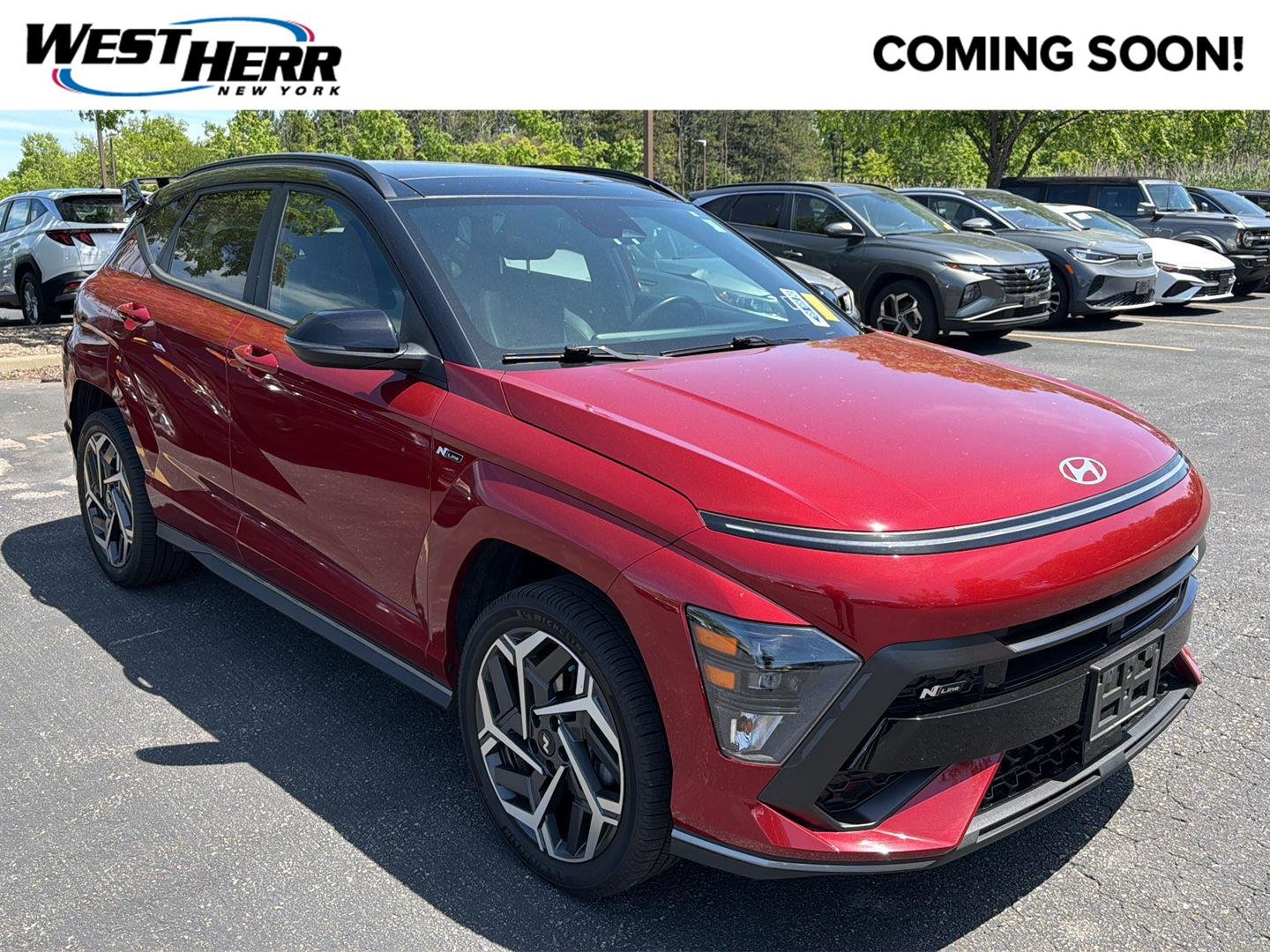 Used 2024 Ultimate Red Metallic w/Black Roof Hyundai N Line image 1