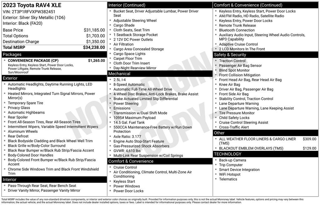 Used 2023 Silver Toyota XLE image 6