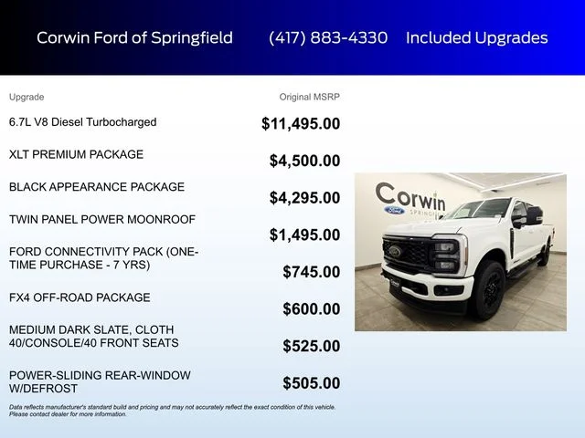 New 2026 Oxford White Ford F-250® XLT image 5