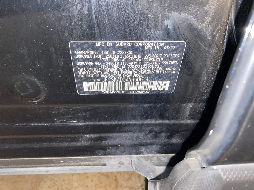 Certified Used 2022 Black Subaru Premium image 26