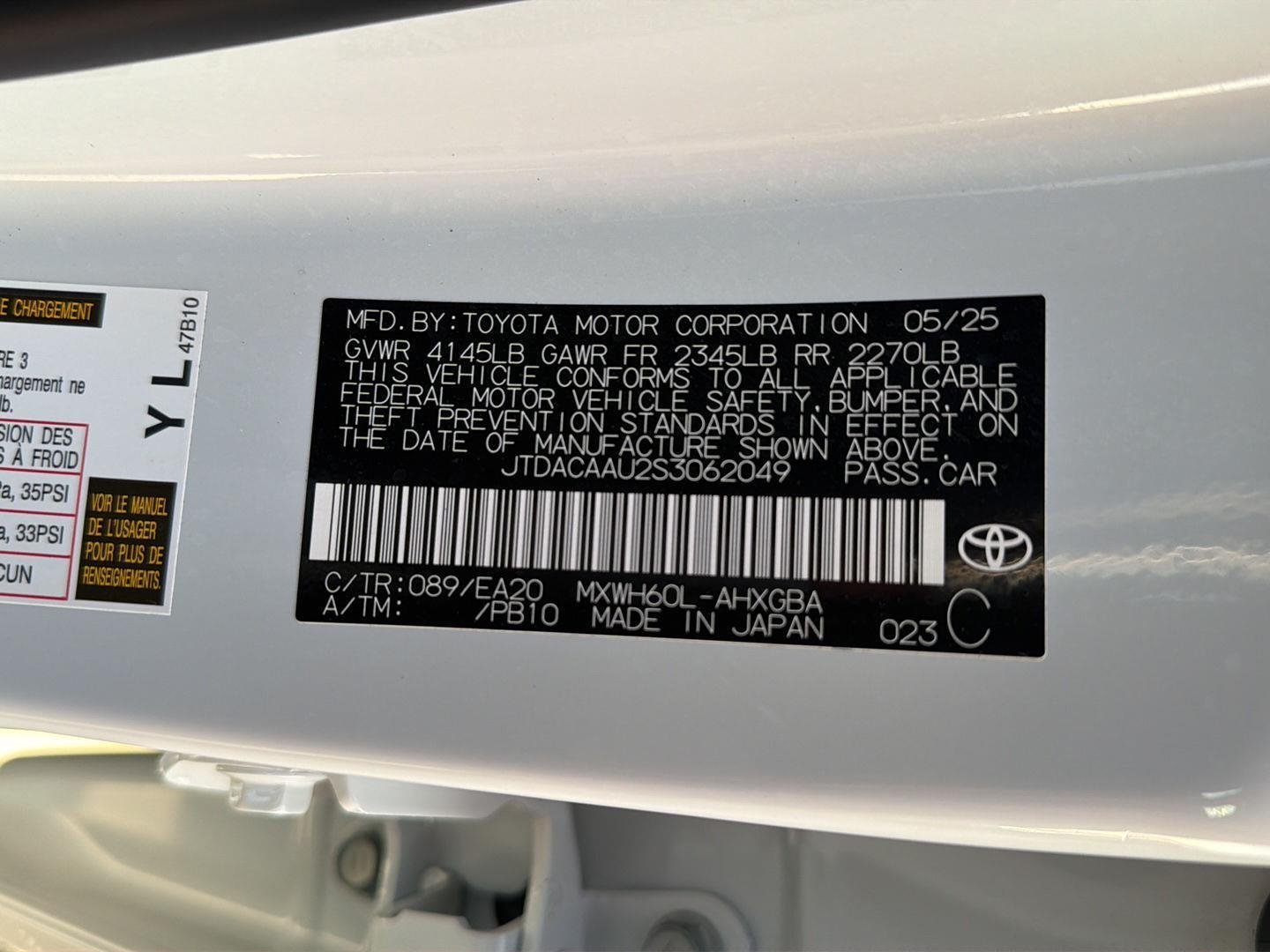 Certified Used 2025 Wind Chill Pearl Toyota XLE image 40