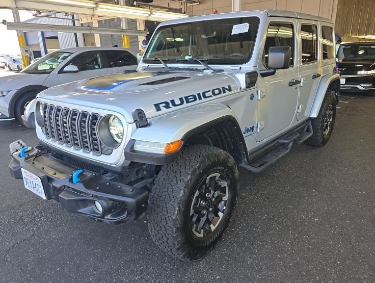 Used 2024 Silver Jeep Rubicon 4xe image 1