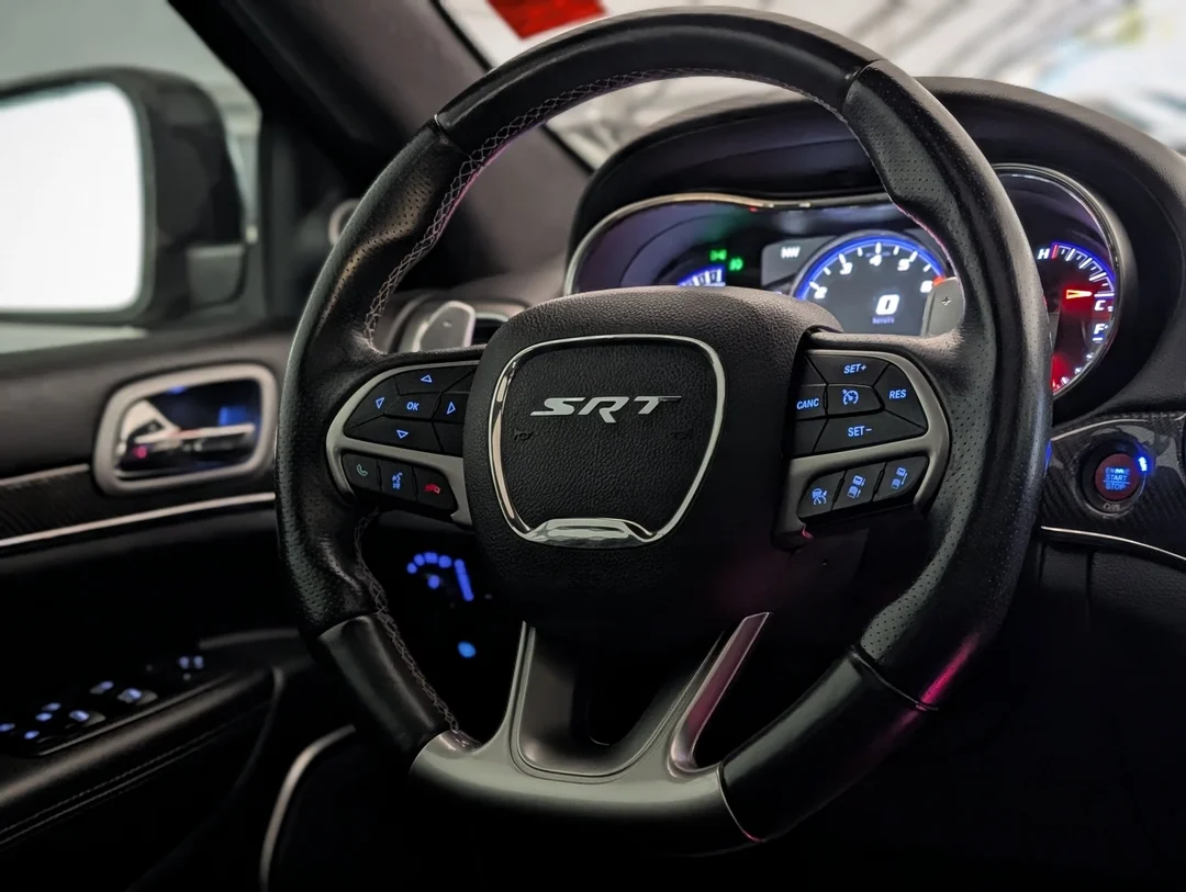Used 2017 Black Jeep SRT - - Adaptive Cruise - Blind Spot - 20 Wheels & More! image 16