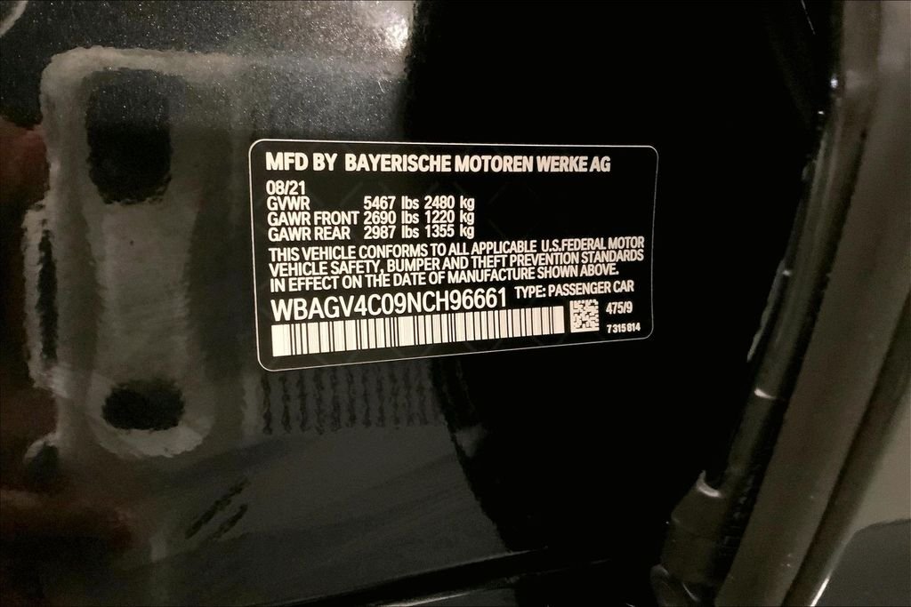 Used 2022 Black Sapphire Metallic BMW  image 32