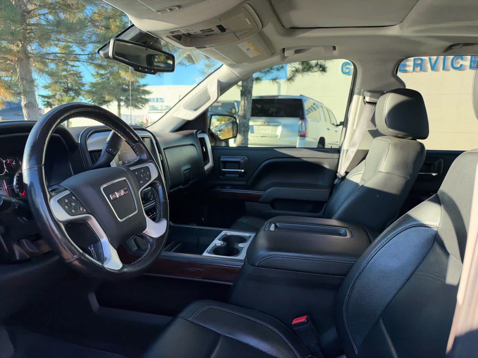 Used 2015 STONE BLUE METALLIC GMC SLT image 8