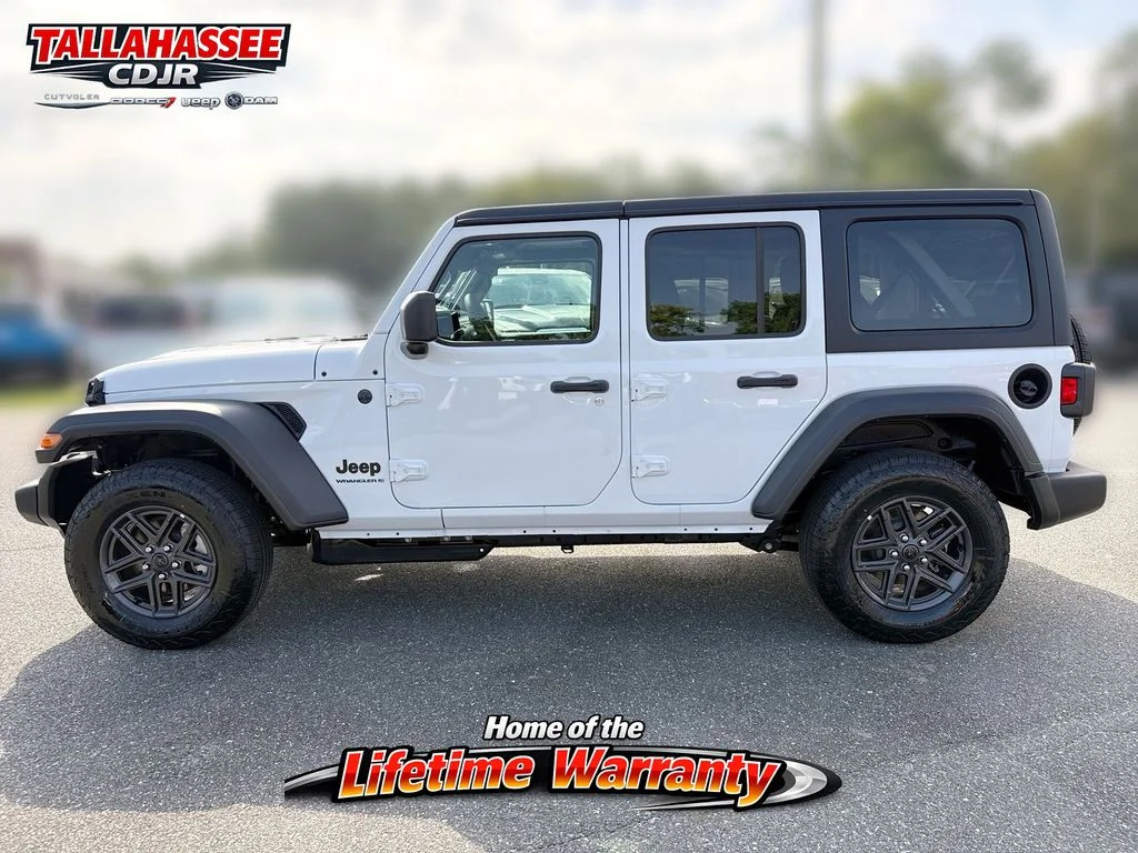 New 2026 Bright White Clear-Coat Exterior Paint Jeep Sport S image 7