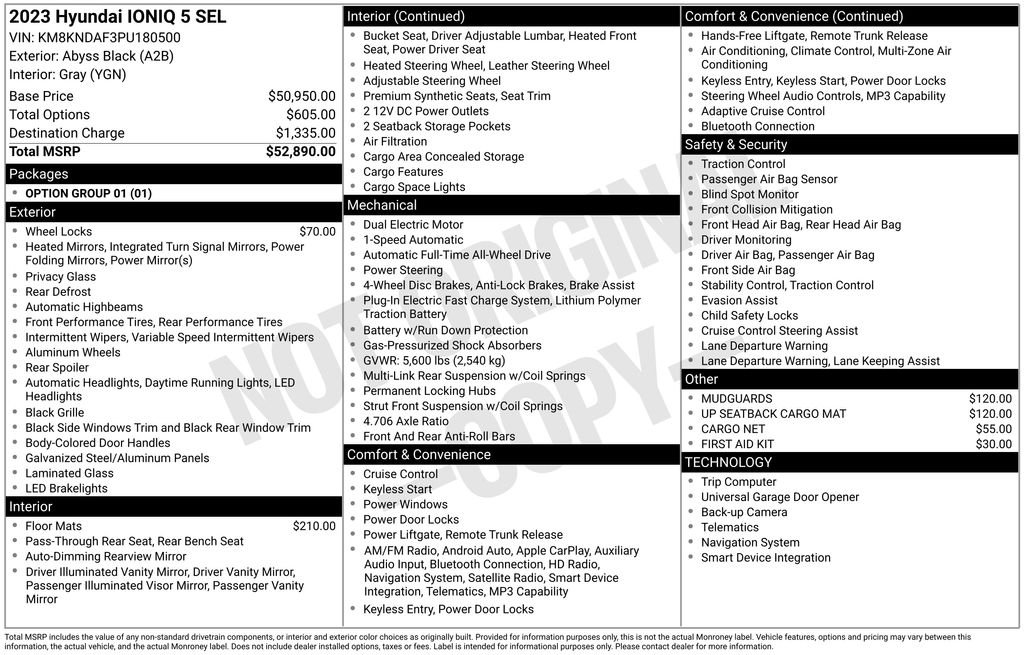 Used 2023 Black Hyundai SEL image 33