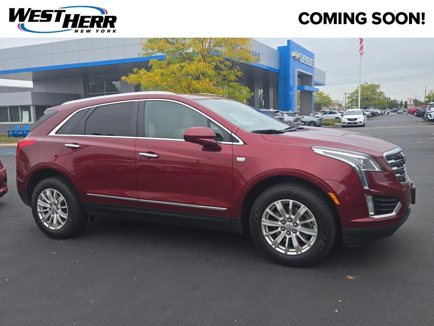 Used 2017 Red Passion Tintcoat Cadillac FWD image 1