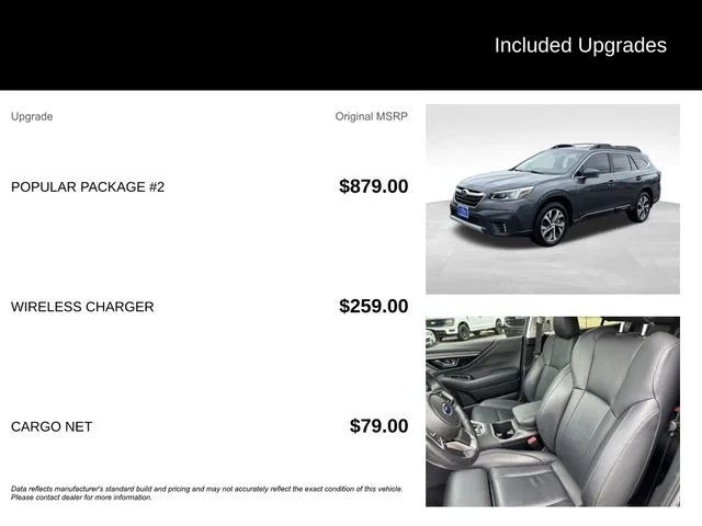 Used 2021 Gray Subaru Limited XT image 5