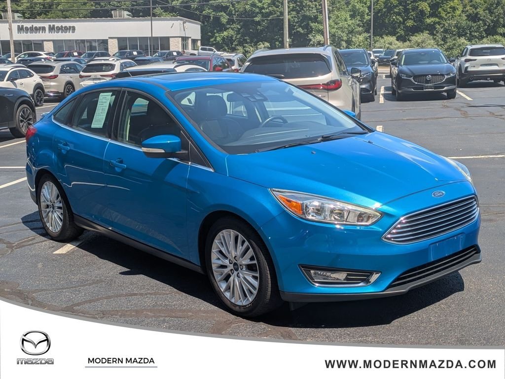 Used 2017 Blue Ford Titanium image 1