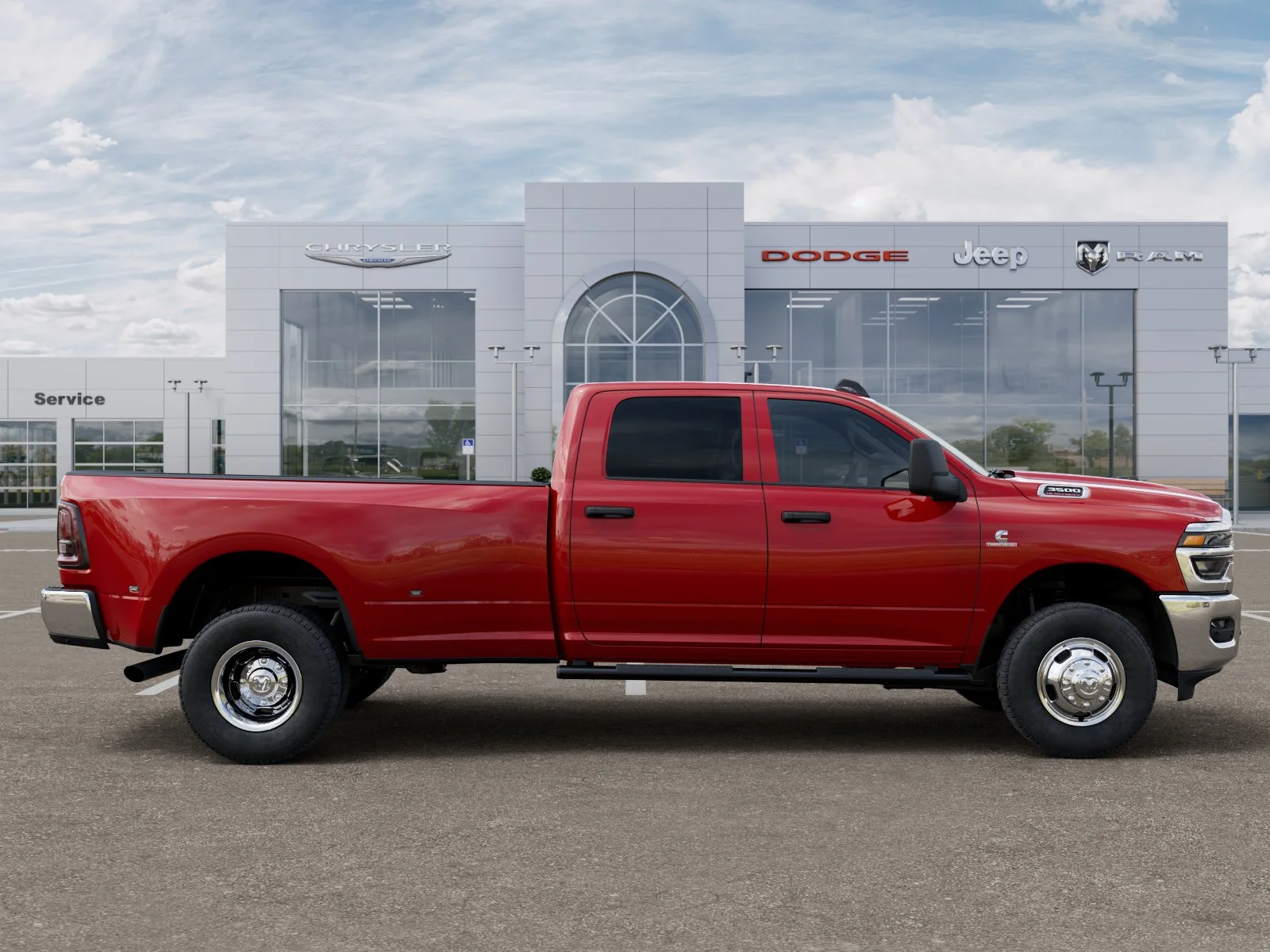 New 2026 Flame Red Clear-Coat Exterior Paint RAM Tradesman image 48