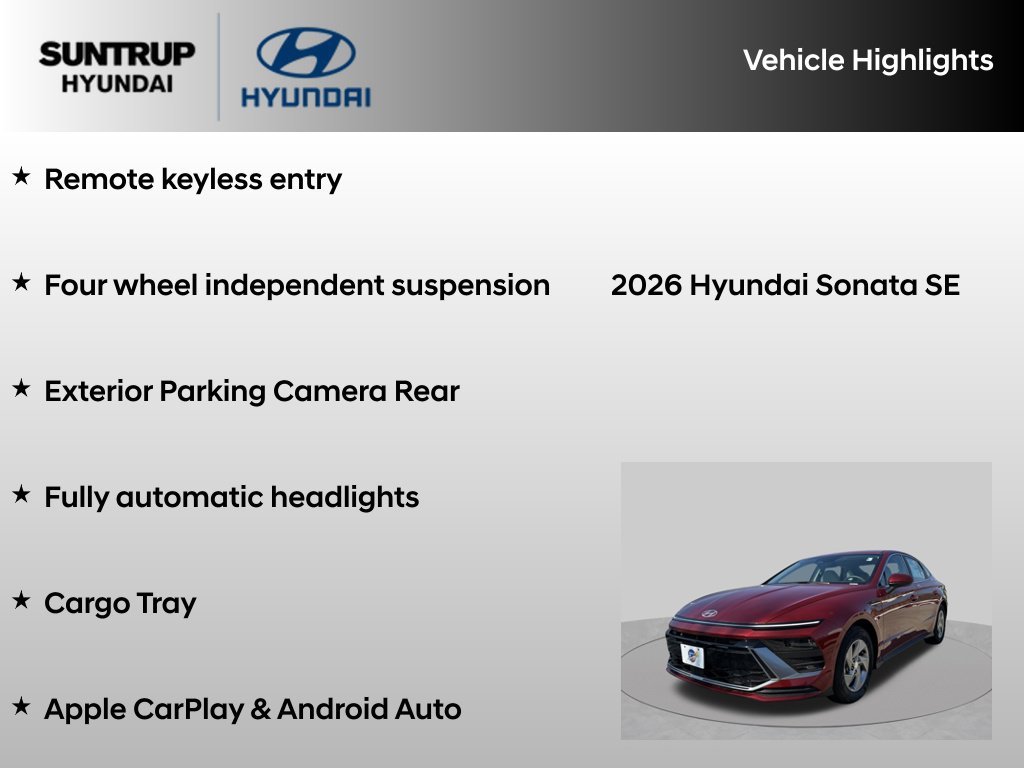 Certified Used 2026 Ultimate red Hyundai SE image 16