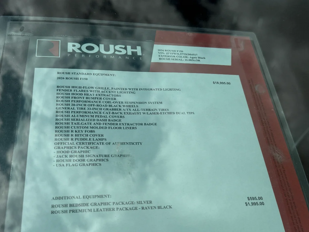 New 2026 Agate Black Metallic Ford ROUSH image 28