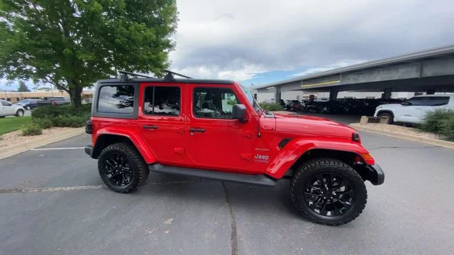 Used 2021 Red Jeep Unlimited Sahara 4xe image 9