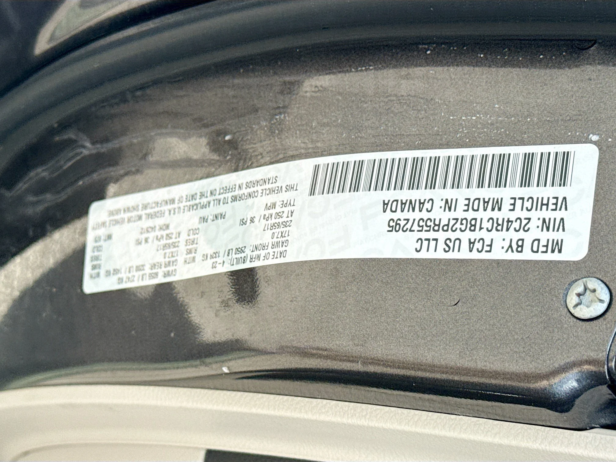 Used 2023 Granite Crystal Metallic Clearcoat Chrysler Touring L image 44