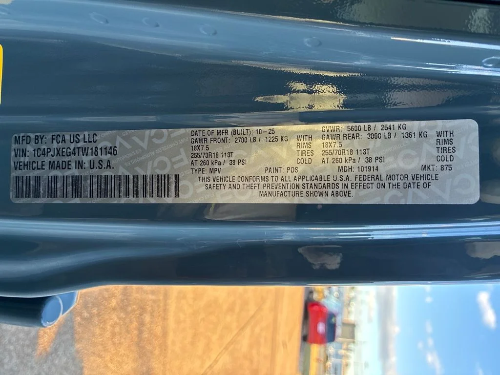 New 2026 Anvil Clear-Coat Exterior Paint Jeep Sahara image 31